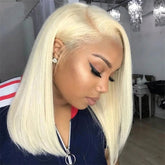 Bob Wig Brésilien HD Straight Hair - Blond 613